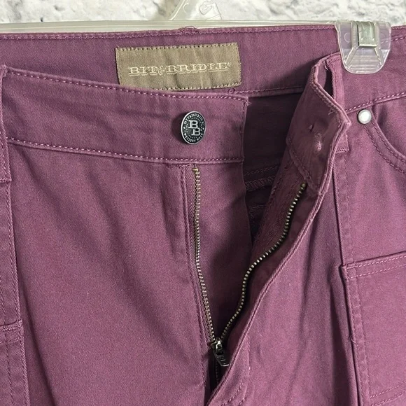 Brit & Brindle size 16 Tractor Supply Purple Western Straight Pants Plus - Picture 4 of 14